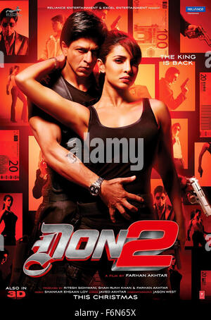 19 février 2014 - Hollywood, États-Unis - DON 2 (2011)..SHAH RUKH KHAN PRIYANKA CHOPRA....FARHAN AKHTAR (Dir.). (Crédit Image : Image Crédit : c c face à face/photos) Banque D'Images