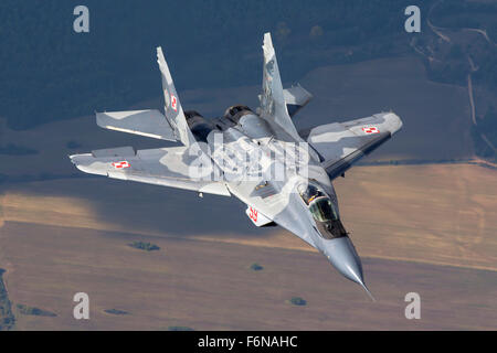 Une armée de l'Air polonaise de MiG-29. Banque D'Images