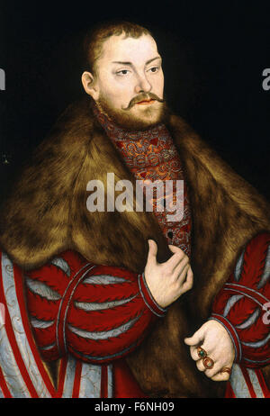 Lucas Cranach l'ancien - Portrait de Joachim II de Brandebourg Banque D'Images