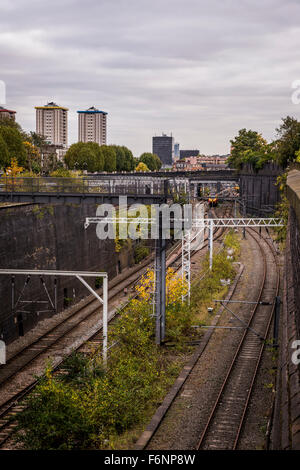 Coupe de fer près de la gare de Euston, Londres, UK Banque D'Images