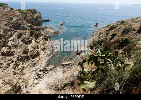 S'Alqueria. Parc Naturel du Cap de Creus (Cap de Creus). Cadaques. Banque D'Images