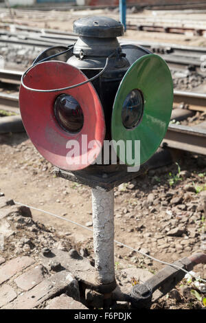 Témoin de contrôle de l'Kalka-Shimla Railway à Shimla railway station Banque D'Images