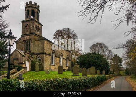 St Helen's Church de Denton, Bradford, Yorkshire, Angleterre. Célèbre pour baptiser et baptême Sir Thomas Fairfield (voir description) Banque D'Images