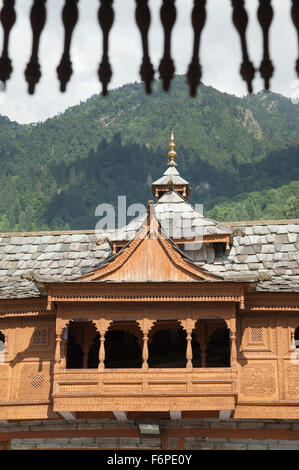 Shri Bhima Kali Temple à Sarahan dans l'Himachal Pradesh, Inde, dédié à la déesse mère Bhimakali Banque D'Images