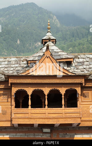 Shri Bhima Kali Temple à Sarahan dans l'Himachal Pradesh, Inde, dédié à la déesse mère Bhimakali Banque D'Images