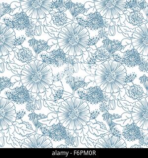 Motif floral transparent très tendance Illustration de Vecteur
