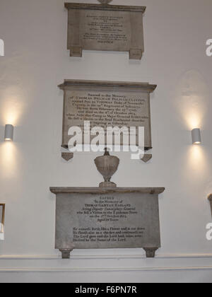 Des monuments dans la chapelle des Rois sur le rocher de Gibraltar à l'entrée de la Mer Méditerranée Banque D'Images