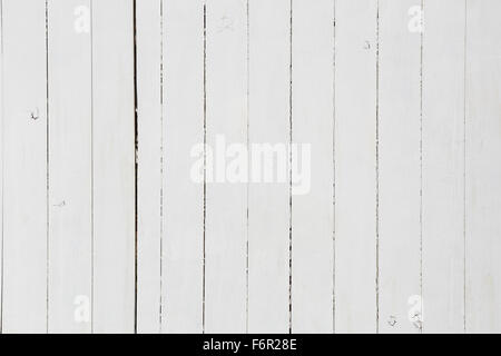 Blanc, planches en bois vertical texture background Banque D'Images