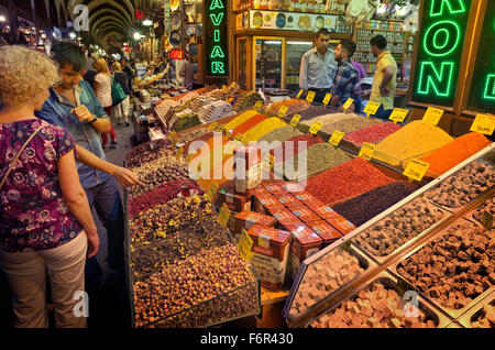 Le bazar égyptien d'Istanbul, Istanbul, Turquie Banque D'Images