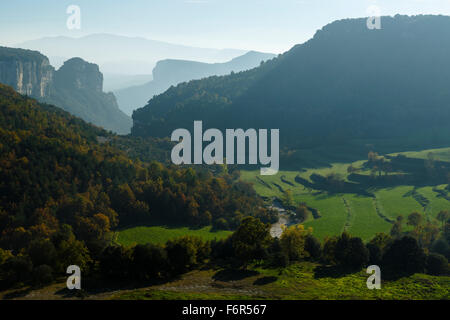 Paysage de Tavertet. La région d'Osona. Barcelone. Cataluña. L'Espagne. L'Europe Banque D'Images