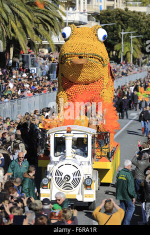Parade, fête du citron, de la Fête du Citron, Menton, Alpes-Maritimes, Côte d'Azur, France Banque D'Images