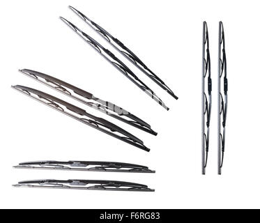 Les essuie-glaces sur un fond blanc, l'essuie-glace Banque D'Images