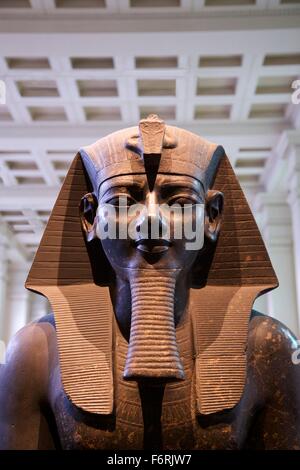 Statue du Roi Amenhotep III, 1400 avant J.-C., British Museum, Londres, Royaume-Uni Banque D'Images