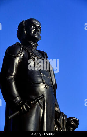 Statue du mémorial de Sir John Franklin. Spilsby, Lincolnshire. Angleterre. ROYAUME-UNI. Europe Banque D'Images