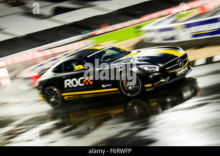 Londres, Royaume-Uni. 19 Nov, 2015. Champion GP2 2014 Jolyon Palmer de l'Angleterre pendant la course de lecteurs de champions dans le stade de la Queen Elizabeth Olympic Park le 19 novembre 2015 à Londres, Royaume-Uni. Credit : Gergo Toth/Alamy Live News Banque D'Images