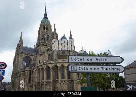 (La cathédrale de Bayeux Cathédrale Notre-Dame de Bayeux) Banque D'Images