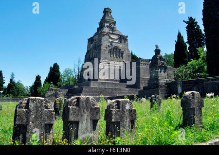 L'Italie, Lombardie, Crespi d'Adda, Site du patrimoine mondial, Village Travailleur, cimetière Banque D'Images
