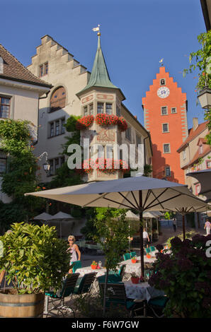 Haut de la ville de Meersburg Banque D'Images