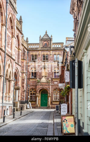 Gandler Street dans la vieille ville d'Exeter, Devon, Angleterre, Royaume-Uni Banque D'Images
