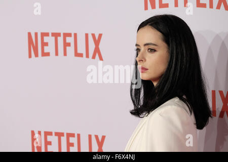 Krysten Ritter assiste à la conférence de presse de lancement Espagne Netflix comprend : Krysten Ritter Où : Madrid, Espagne Quand : 20 Oct 2015 Banque D'Images