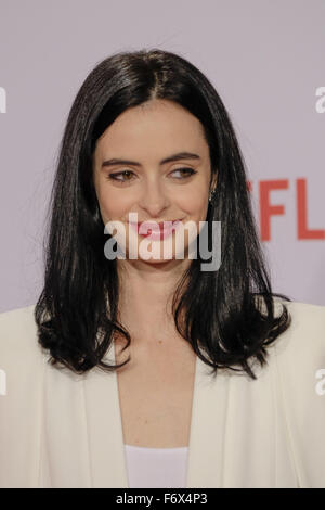 Krysten Ritter assiste à la conférence de presse de lancement Espagne Netflix comprend : Krysten Ritter Où : Madrid, Espagne Quand : 20 Oct 2015 Banque D'Images