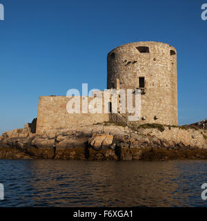 Cromwell's Castle, Tresco, Îles Scilly, UK Banque D'Images