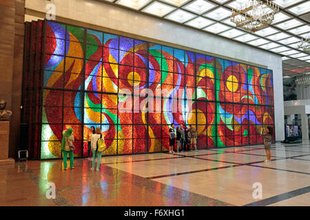 Le hall d'entrée au Musée de la Grande guerre patriotique, Park Pobedy (Parc de la Victoire), Moscou La Russie. Banque D'Images