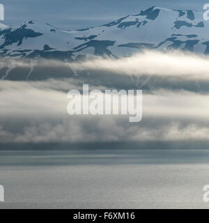 Eyjafjordur lever du soleil. L'Islande Banque D'Images