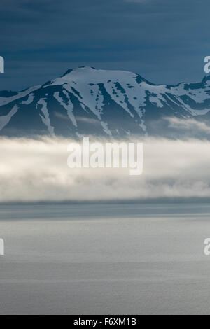 Eyjafjordur lever du soleil. L'Islande Banque D'Images
