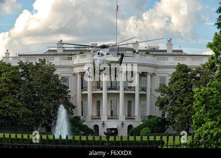 Un hélicoptère maritime à Maison Blanche à Washington DC, USA Banque D'Images