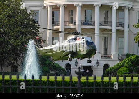 Un hélicoptère maritime à Maison Blanche à Washington DC, USA Banque D'Images