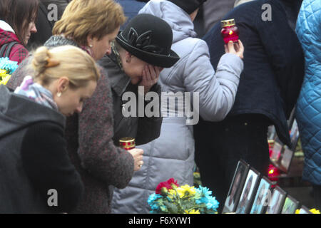 Kiev, Ukraine. 21 Nov, 2015. Le deuxième anniversaire des manifestations sur la place de l'Indépendance à Kiev : Crédit Nazar Furyk/ZUMA/Alamy Fil Live News Banque D'Images