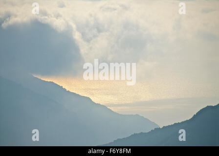 Corse mer et montagne Banque D'Images