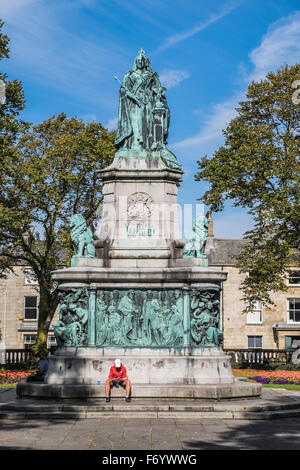 La Ville de Lancaster, Queen Victoria Memorial à Dalton Square Banque D'Images