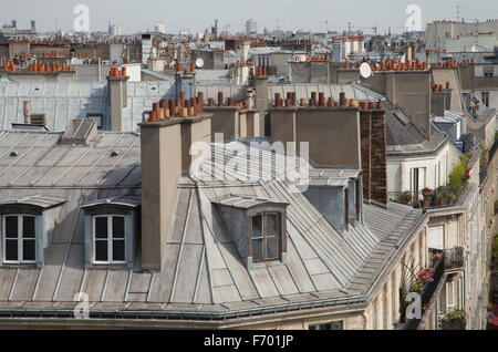 Vue supérieure, Paris, France. Banque D'Images