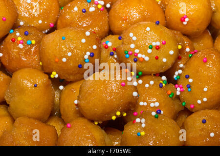 Noël traditionnel italien struffoli boules miel Banque D'Images