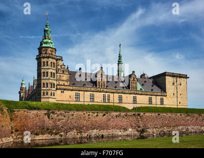 Le château de Kronborg l'Elseneur (Helsingør, Danemark ville) Banque D'Images