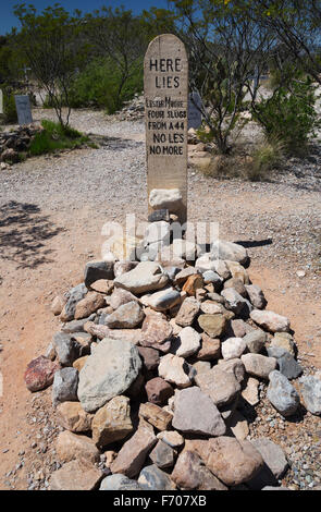 Tombstone, Arizona, USA, le 6 avril 2015, Boot Hill Cemetery, vieille ville de l'ouest accueil de Doc Holliday et Wyatt Earp et de coups à l'O.K. Corral Banque D'Images