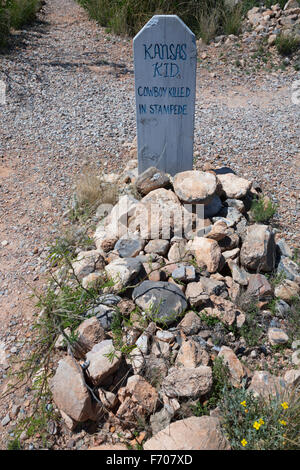 Tombstone, Arizona, USA, le 6 avril 2015, Boot Hill Cemetery, vieille ville de l'ouest accueil de Doc Holliday et Wyatt Earp et de coups à l'O.K. Corral Banque D'Images
