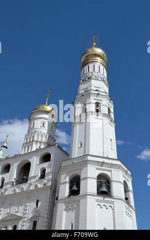L'Ivan le Grand clocher et l'hypothèse Beffroi à l'intérieur du Kremlin, Moscou, Russie. Banque D'Images