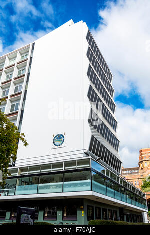 Le bâtiment Renold, sur l'ancien campus de l'UMIST, Université de Manchester, Manchester, Angleterre, RU Cruickshank & Seward 1962. Banque D'Images