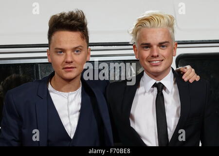 Londres, Royaume-Uni. 22 novembre, 2015. Conor Maynard assiste à la première mondiale de Joe & Caspar prend la route à l'Empire, Leicester Square, Londres. Credit : Voir Li/Alamy Live News Banque D'Images