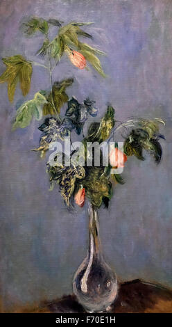 Fleurs dans un vase - Claude Monet 1888 Banque D'Images