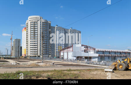 Construction de piscine patinoire de formation pour 1 000 spectateurs dans la ville d'Orel (Russie) Banque D'Images