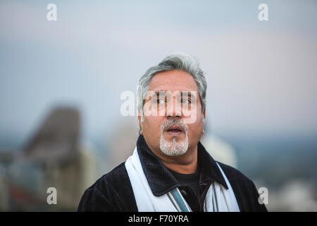 Homme politique et homme d'affaires indien Vijay Mallya Asie Inde Banque D'Images