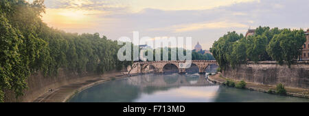Pont Ponte Sisto à Rome Banque D'Images
