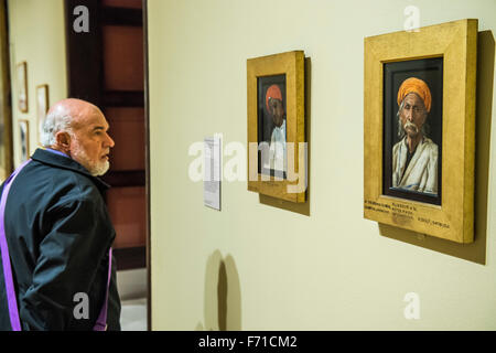 Londres, Royaume-Uni. 23 novembre, 2015. Bakshiram 1886 par Rudolf Swoboda - Artiste et Empire - une nouvelle exposition de la Tate Britain à propos de Imperial culture visuelle, l'examen des personnes qui ont aidé à créer ou à faire face à l'Empire britannique dans leur art. Il comprend plus de 200 peintures, dessins, photographies, sculptures et objets provenant de l'ensemble des îles Britanniques, en Amérique du Nord, des Caraïbes, du Pacifique, d'Asie et d'Afrique. Crédit : Guy Bell/Alamy Live News Banque D'Images