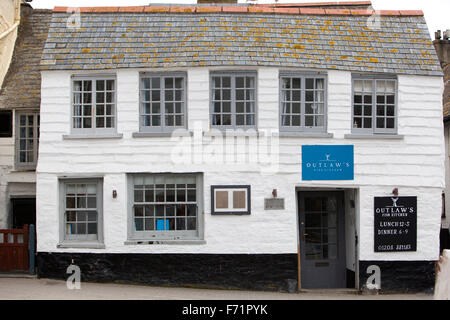 Chef Nathan Outlaw's Fish Cuisine restaurant, port Isaac, Cornwall Banque D'Images