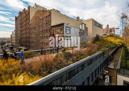 La ligne haute Park, à Manhattan, New York, USA Banque D'Images