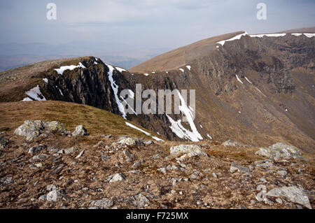 Sur le sommet d'Dollywagon à Pike Lake District National Park. Donnant sur le Nord sur les Fells. Banque D'Images